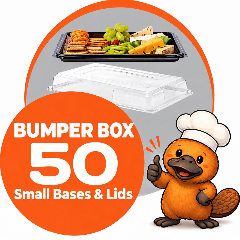 Platterplus 50 Small Platter Bases & 5o Small Lids - Bumper Box 