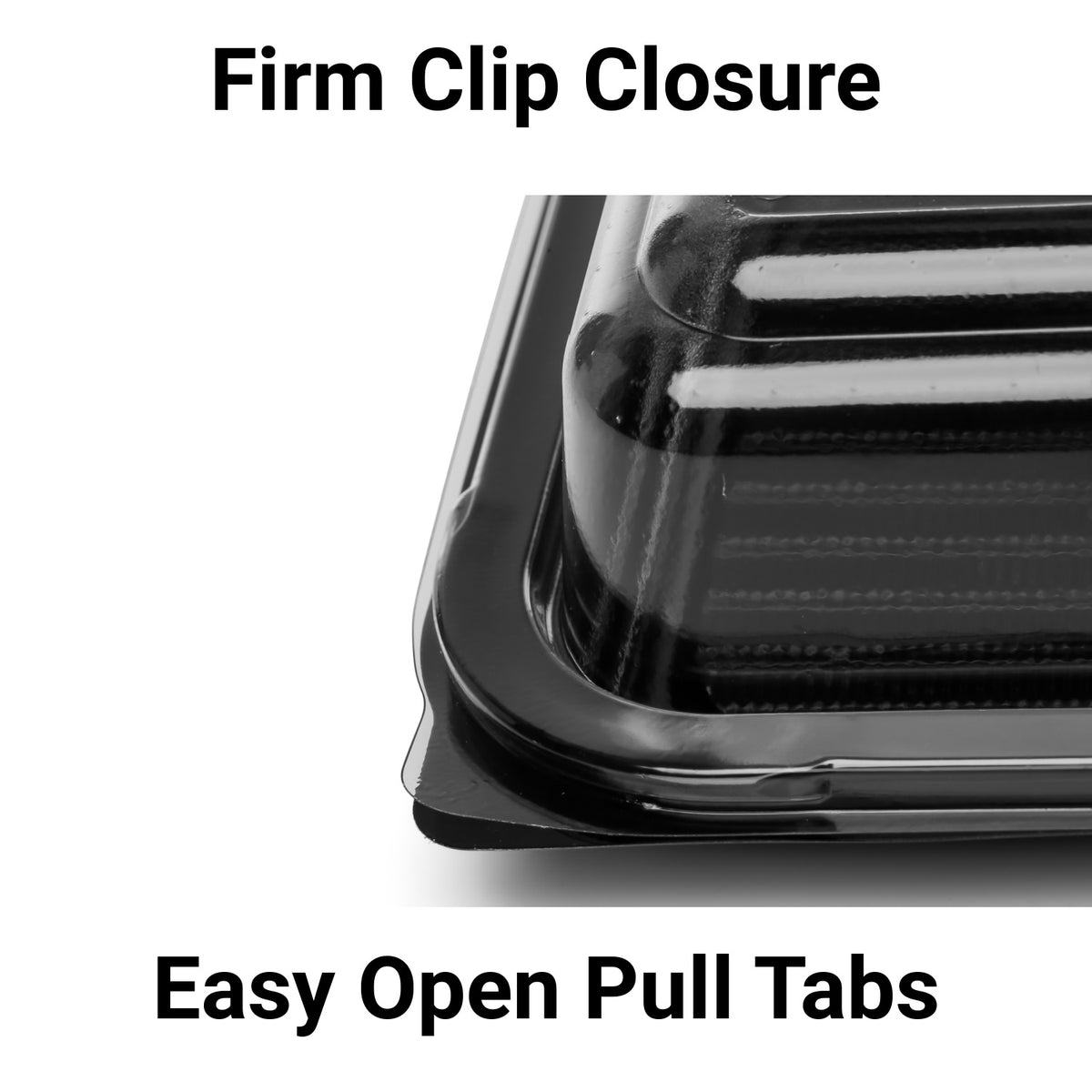 Platterplus 30-piece party platter set with lids, includes 10 large, 10 medium, and 10 small sandwich platters with clip closures.