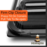 Platterplus 5 Large Sandwich Platter Trays + 5 Extra Deep Lids