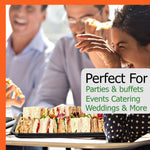 30 Large Sandwich Platter Trays & 30 Extra Deep Clear Lids.