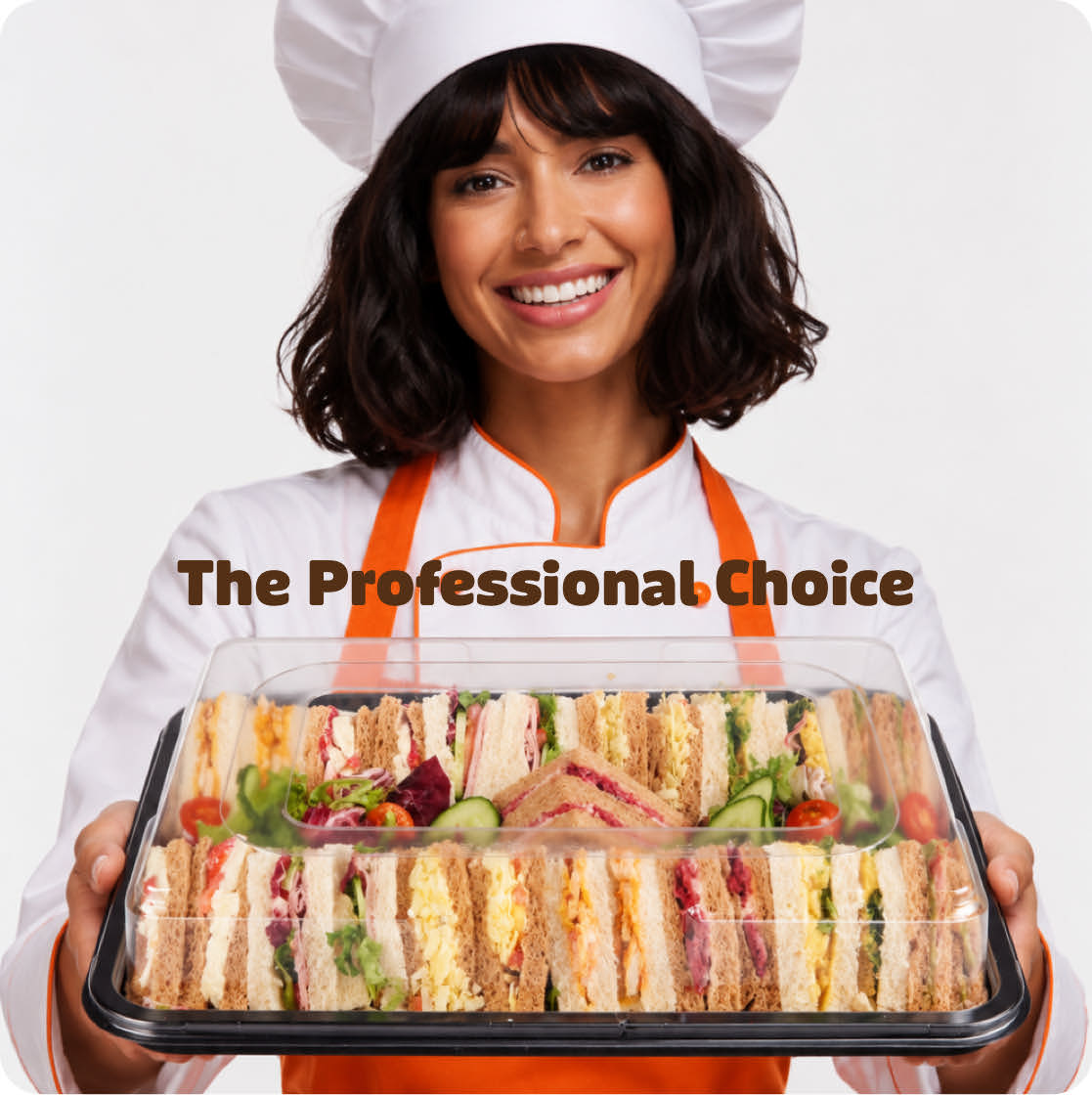 Platterplus 10 Large Sandwich Platter Trays + 10 Extra Deep Lids