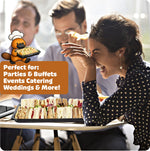 30 Large Sandwich Platter Trays & 30 Extra Deep Clear Lids.