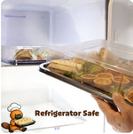 30 Large Sandwich Platter Trays & 30 Extra Deep Clear Lids.