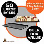 50 Large Platter Bases - (450mm x 310mm ) Use on their own or with Platterplus Large Platter Lids