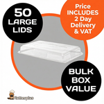 50 Large Platter Lids (450mm x 310mm) For use with Platterplus Large Platter Bases