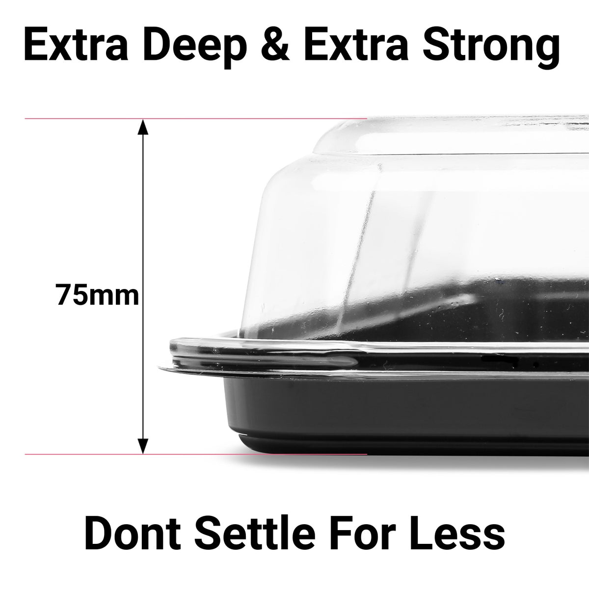 Large Platterplus Combi Sandwich Platters with lids, showing assorted sizes including large, medium, and small for party serving.