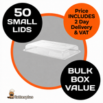 50 x Small Platter Lids (340mm x 250mm) - For use with Platterplus 50 Small Platter Bases