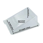 Set of 100 Platterplus cake wedge packs with hinged lids, 110mm long, 85mm wide, and 60mm deep, suitable for cake slices.