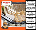Reusable plastic sandwich platter trays and lids - Platterplus